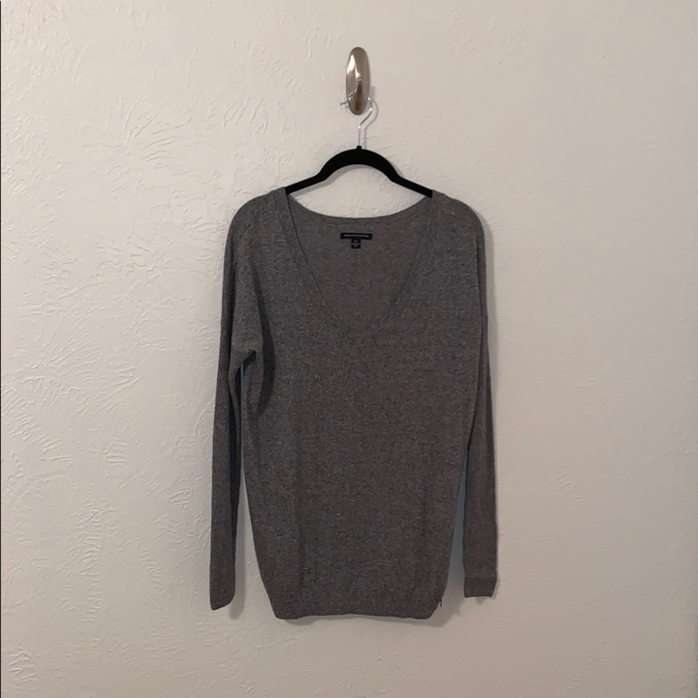 Long grey sweater